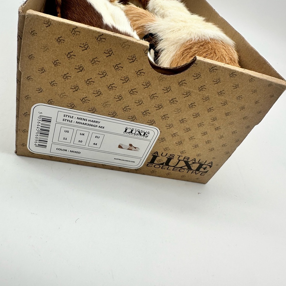 Australia Luxe Collective Faux Fur Mens Slippers size 11 NWT - New in Box! - Picture 2 of 6
